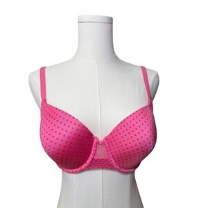Vanity Fair Pink Polka Dot Underwire Bra 36B